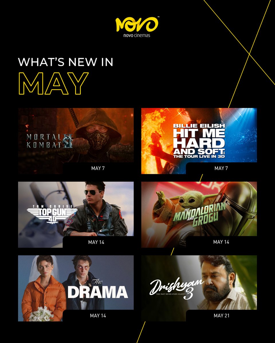 novocinemas_qtr's tweet image. This May is bringing action, drama, music, and stories you cannot miss 🎬✨ From high octane thrills to powerful stories and iconic moments, there is something for every mood. What are you most excited to watch this month at #NovoCinemas. 

#MoviesOfMay #ComingSoon #AGreatTimeOut