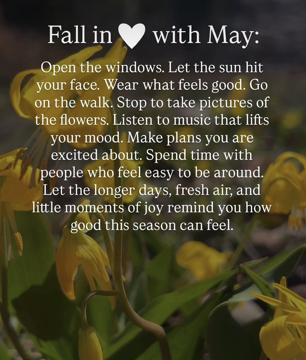 Hello May🌷☀️🎶🫶🏻