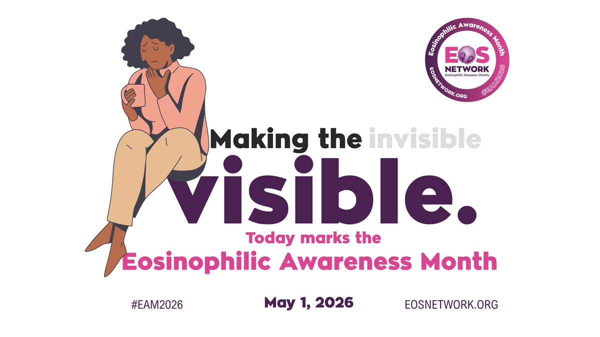 CharityEos's tweet photo. Shining a light this May for Eosinophilic Awareness Month #EAM2026. ✨
We are raising awareness but we’re also giving you the blueprint to take action. Like it. Share it. Be the voice 🔗 https://t.co/rPj8tr959O
#EOSNetwork #EoE #EosinophilcAssociatedDiseases #EADS #EGID https://t.co/wpo1seh25a