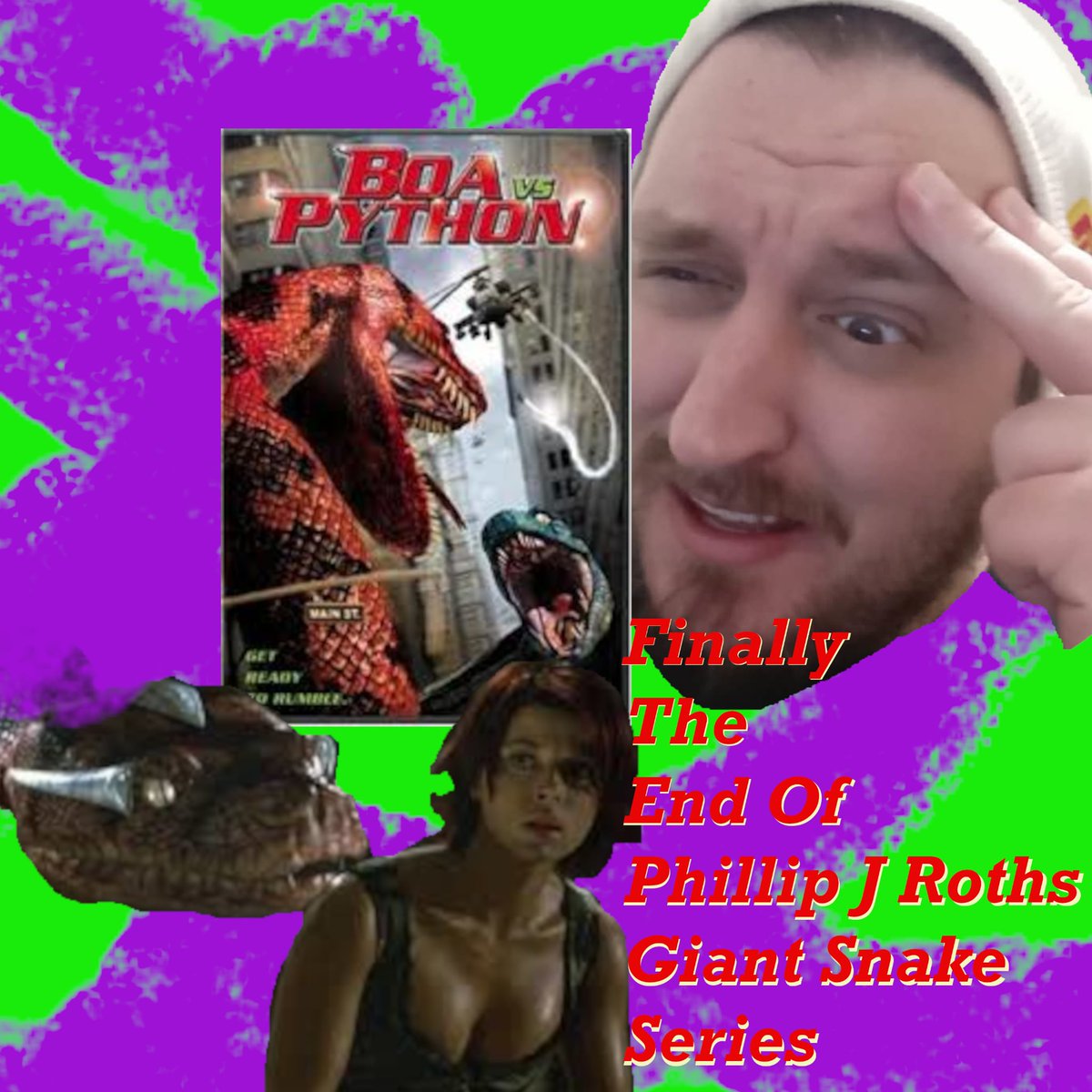 OddcastN's tweet image. Next week. It's finally over. The Phillip J Roth giant snake series comes to an end. There's more UFO movies to come but this is finally over Tuesday. 
#stayodd #bmovie #review #creaturefeature