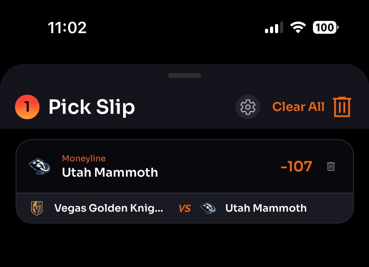 Muststartwith1's tweet image. NHL Lock of the day 🚨🚨
I know they sold me in OT last game but a bounce back for Utah at home is exactly where I want my money. Ride the Mammoth tonight #utah #mammoth #nhl