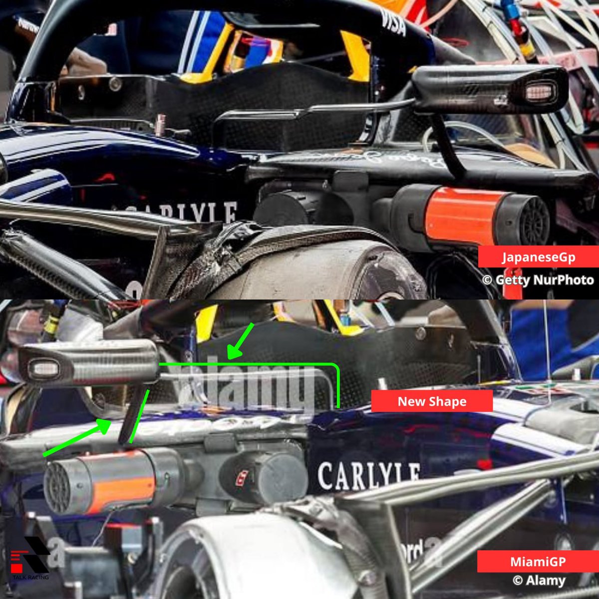 Rb22 Rear Wing 🔵 First look at the Red Bull RB22 upgrades in Miami: 1️⃣ New Sidepod ...