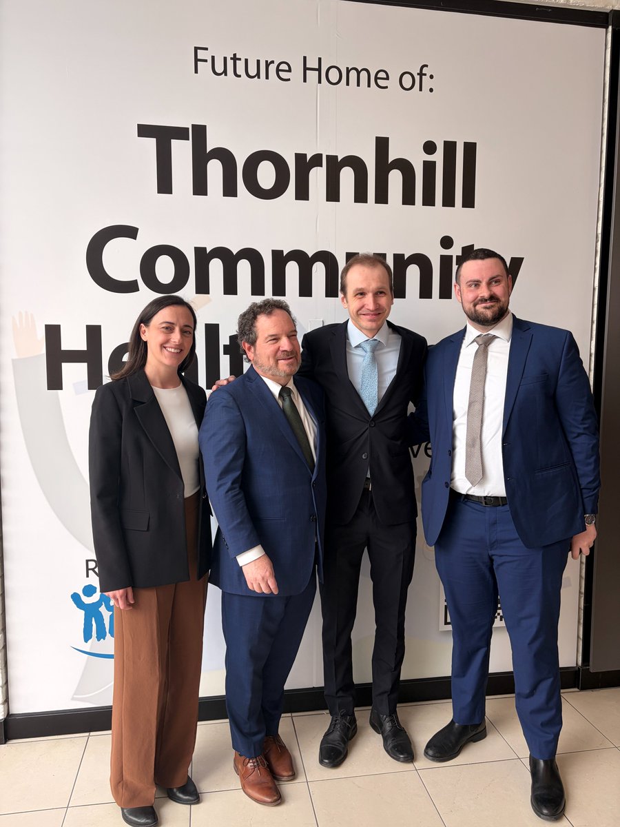 ReenaFoundation's tweet photo. Some moments remind us of what’s possible when a community comes together with purpose. 
Today, we celebrate a major milestone for @ReenaFoundation —and for the future of inclusive primary care.

With a $1.9M annual investment from the @GovOntario, generous seed funding from The Suka Fund,  and Harry Lebovic’s $1M leadership donation from the Dr. Joseph Lebovic & Dr. Wolf Lebovic Charitable Foundation, alongside an additional $900K donation from an anonymous philanthropic partner, the Thornhill Community Health Centre - A Reena Initiative, is becoming a reality.

We are deeply grateful to MPP @laurasthornhill  Minister @SylviaJones MPP, Minister @MichaelParsa, and Minister @Sflecce, Dr. @janephilpott  for their leadership and commitment to building a more accessible healthcare system.

And to our philanthropic champions - your vision and generosity are the foundation of this moment.

This isn’t just about opening a clinic. It’s about creating a space where individuals with developmental disabilities, families, and the broader community can access care with dignity, understanding, and a sense of belonging. https://t.co/aR7tXp9nRI

Read more - https://t.co/uTRqnuRGqn

@fordnation  Deputy Minister of Health Deborah Richardson Reena's CEO @keshreport  Bryan Keshen @zivhargil @GladstoneCFRE  Concord Family Health Centre Dr. Michael Surkont