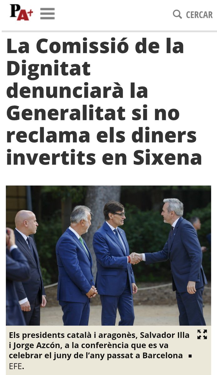 I encara els hi volen regalar, expoli amb premi i hauríem de mirar-ho bé si hi ha una subvenció adhoc.