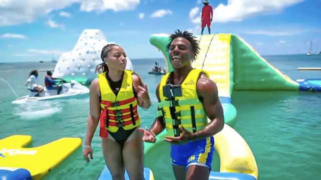 Caribbean360's tweet photo. Speed raced Chloe Bailey at St Lucia's Sulphur Springs. Won. Then flew to St Vincent on an Expedia Gulfstream — the first branded travel partnership of his career. 150M followers. The Caribbean is the destination.
→ https://t.co/StfpH4RIQc | 📬 https://t.co/XqimBHXjvy https://t.co/A445xxnFmo