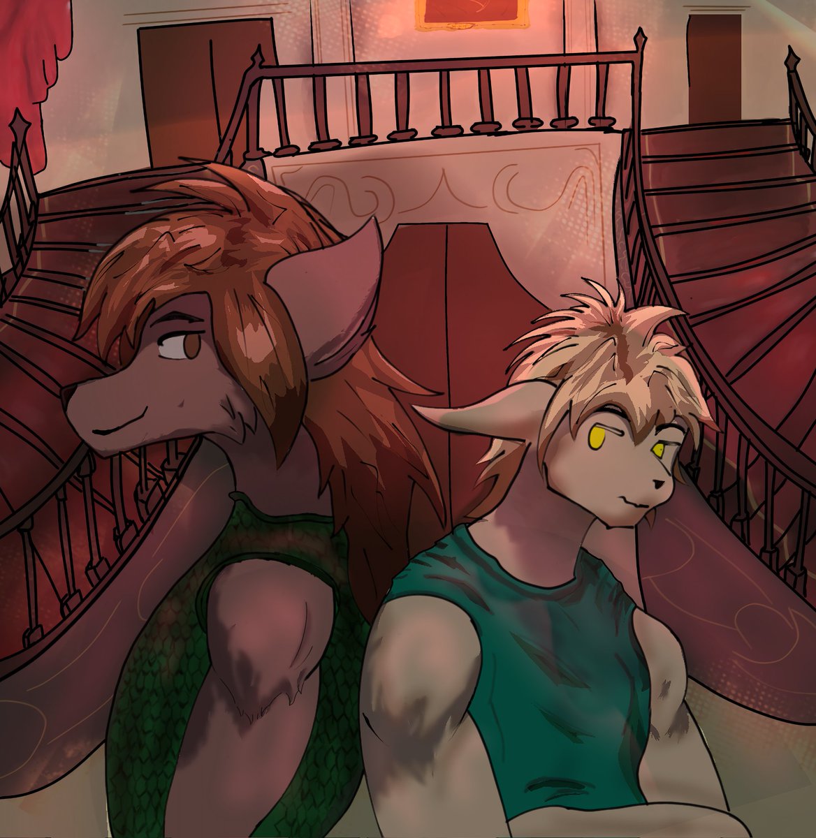KaTo_ohm's tweet image. My first fanart from #twokinds JASJAJ
My two favorite characters 🫪