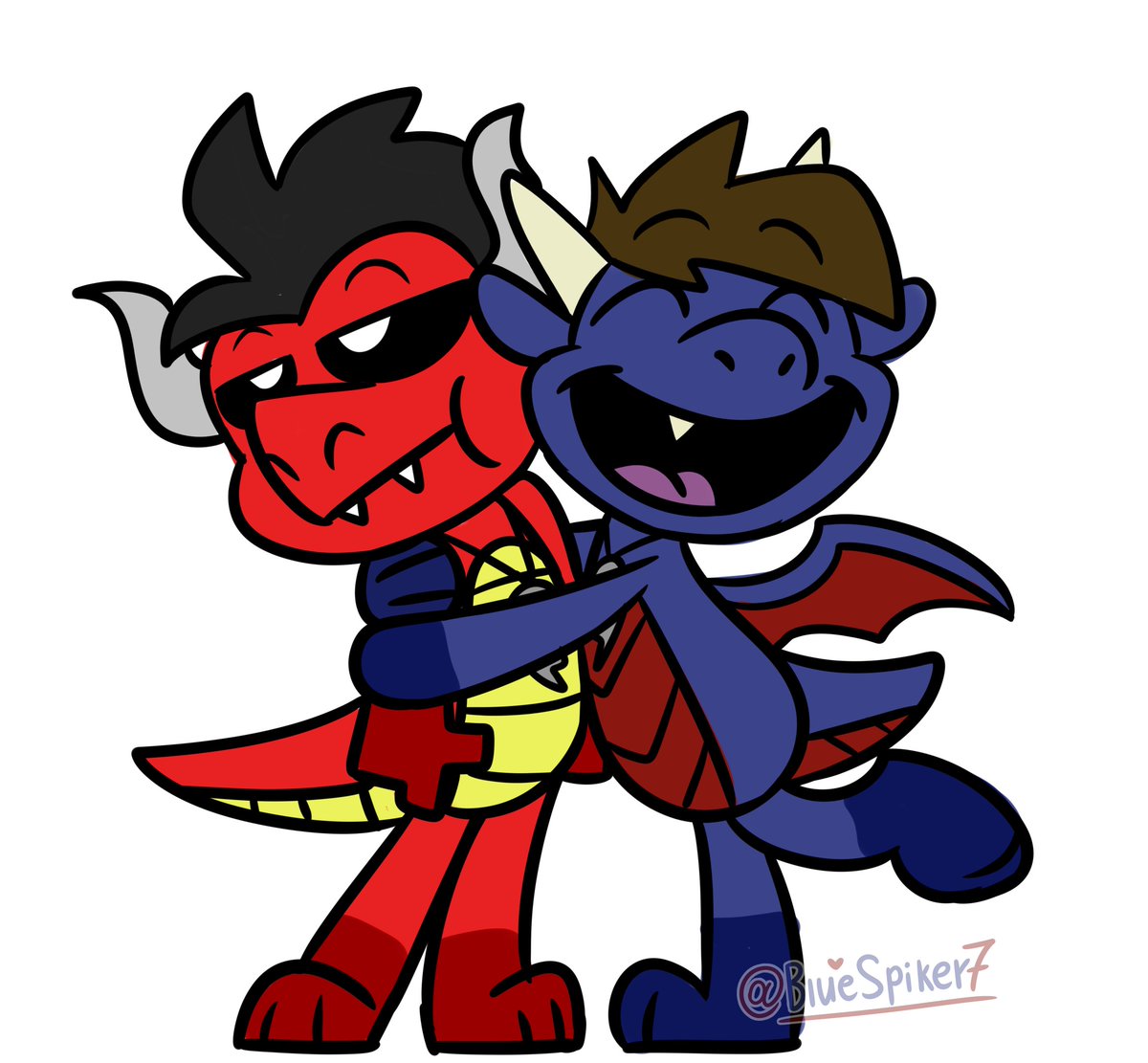 BlueSpiker7's tweet photo. A little silly sketch with my best friend :3

#Art #Dragons #SmilingCritters #SmilingCrittersOC #SmilingCrittersSona https://t.co/J4esjINoni
