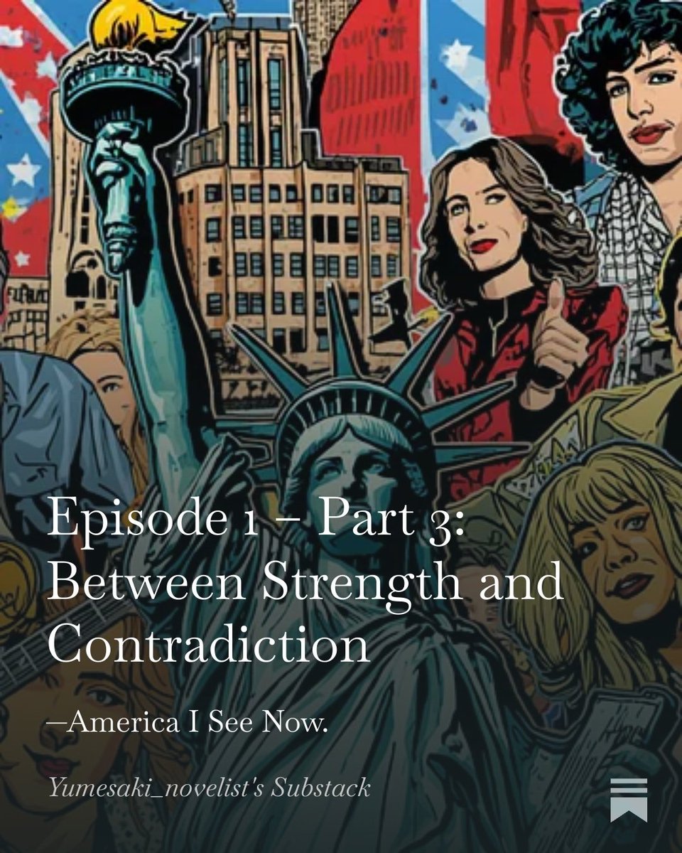 kotsulis's tweet image. How does America look through adult eyes?
Still powerful.
Still influential.
But also… complex, contradictory—and very human.

The 250th Anniversary of the United States — 

"Japan’s Perspective on the United States at 250"

Part 3 is now live.
→ yumesakinovelist67.substack.com/p/episode-1-pa…

#Essay