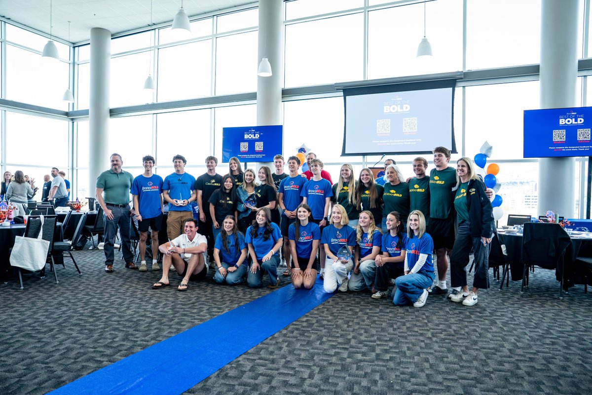 BroncoSports's tweet image. 𝗕𝗘𝗦𝗧 𝗢𝗙 𝗧𝗛𝗘 𝗕𝗢𝗟𝗗 ✨

Earlier this week, we held the first Best of the Bold award ceremony to recognize the achievements of our BroncoBOLD high school ambassador program! Thank you to our staff and student-athletes for hosting this event! 

#BleedBlue | #WhatsNext