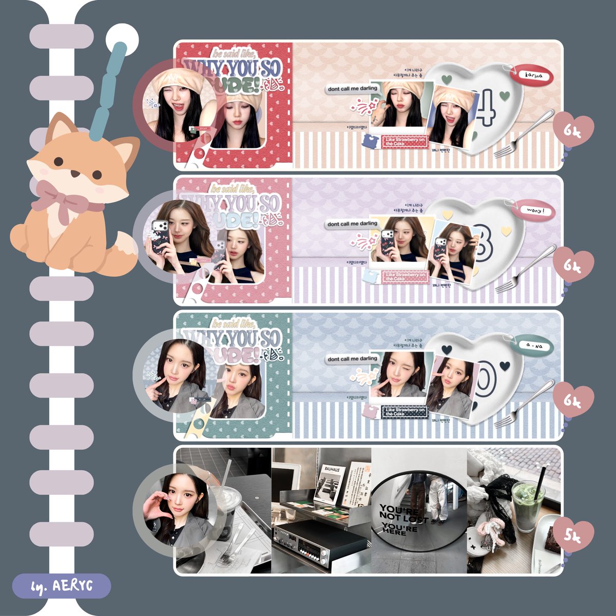 catyeil's tweet photo. kalau misal lewat di tl,
boleh bantu repost - nya? 
terima kacii 🥹🫶🏻

disini,
aku mau jual semua stock layout yang aku punya karena berniat rombak catalogue dari awal 😭☝🏻

misal ada yang berminat, boleeh langsung dm aku aja iaa.

harganya jadi 4k/each! 🩷 https://t.co/WxIW78eOZ9