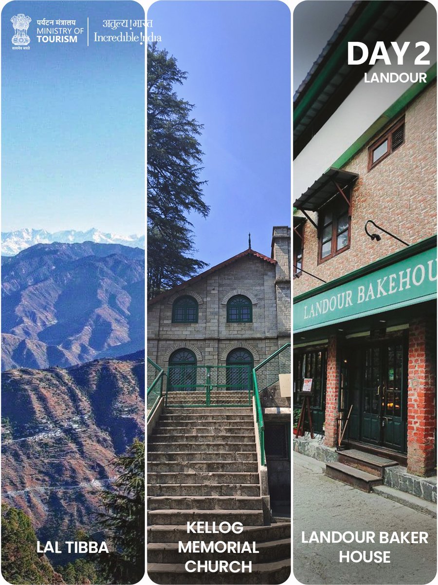 tourismgoi's tweet image. Experience the charm of Uttarakhand through the scenic gems of Mussoorie, Landour, and Dhanaulti.

#IncredibleIndia #Uttarakhand #India