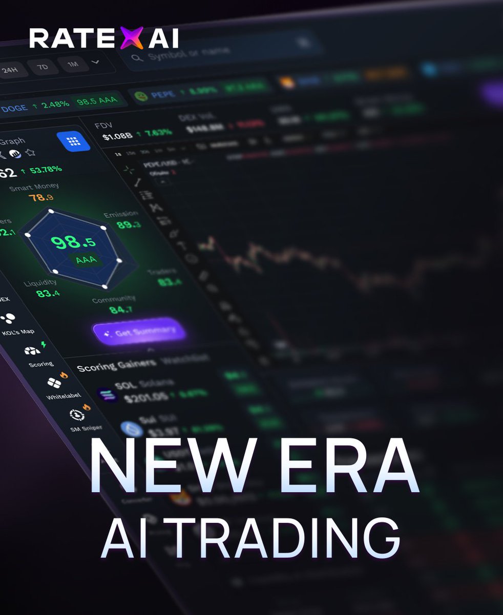 RateX_Network's tweet photo. The era of intuitive trading is over. Welcome to the age of pure data-driven logic.

For a long time, investing was seen as an art a mix of luck, gut feeling, and the ability to read between the lines. But in a world where algorithms process terabytes of information every second, trusting your intuition has become an unjustified risk.

Today, data isn’t just numbers it’s the only objective truth you can actually rely on.
We build our system on one core principle: the market is a mathematical equation that can be solved if you have enough inputs.

• The truth is in the code: Unlike expert opinions or media headlines, on-chain data doesn’t know how to lie.

• Zero emotions: Large-scale analysis of liquidity and metadata completely removes fear and greed, leaving only cold, hard logic.

• Predictable chaos: What looks like random market noise is actually a pattern that the human brain just hasn’t recognized yet.

The philosophy behind RateX AI is simple: we give you vision in a market where everyone else is still groping in the dark.
