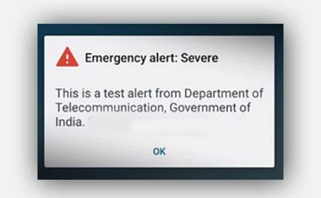 varshabts999's tweet image. 🚨రేపు మొబైల్‌లో హెచ్చరిక శబ్దం వినిపించినా భయపడవద్దు ఇది టెస్ట్‌ అలర్ట్‌ మాత్రమే

ఏపీలో రేపు సెల్‌ బ్రాడ్‌కాస్ట్‌ టెస్ట్‌ అలర్ట్‌ నిర్వహణ. ఉ.11.15 నుంచి మ.12.15 వరకు మొబైల్‌ ఫోన్లకు సెల్‌ బ్రాడ్‌కాస్ట్ టెస్ట్ అలర్ట్‌ సందేశాలు #Warmingbell #Emergencyalert #Mobile  📲