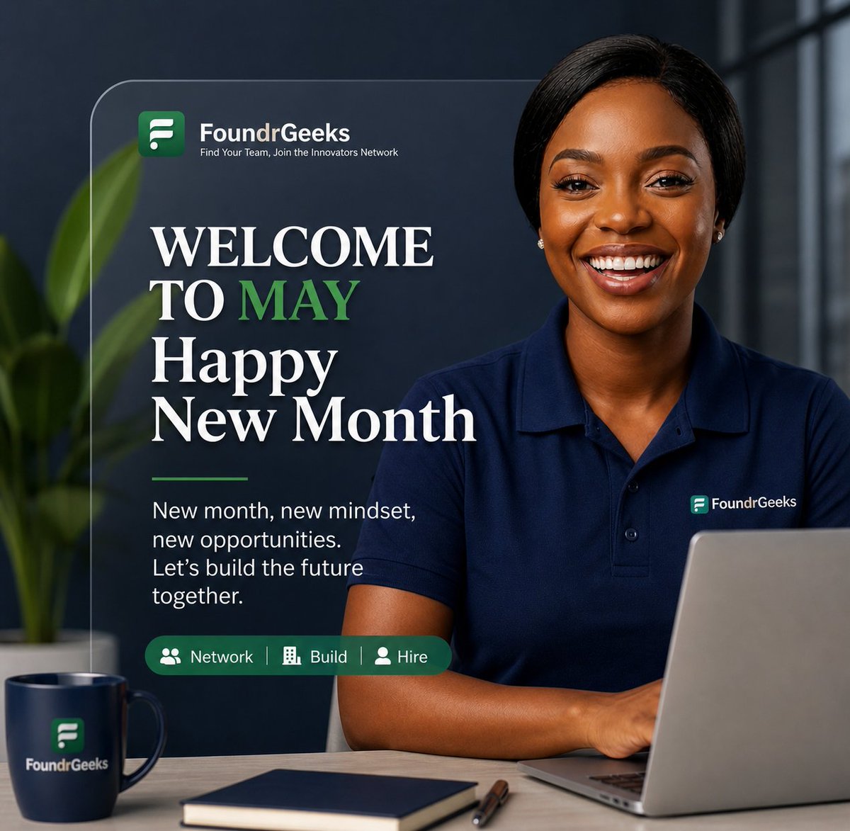 isrealopa's tweet image. May is for the builders. 🛠️

​New month, new mindset, and endless opportunities to innovate together. Let’s turn those "what ifs" into reality.

​Welcome to May! 🌿✨

​#FoundrGeeks #BuildTheFuture #NewMonth