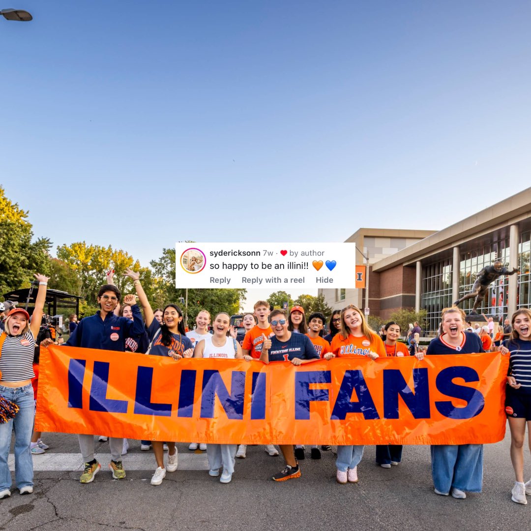 UofIllinois's tweet image. POV: you made the right decision and chose #ILLINOIS