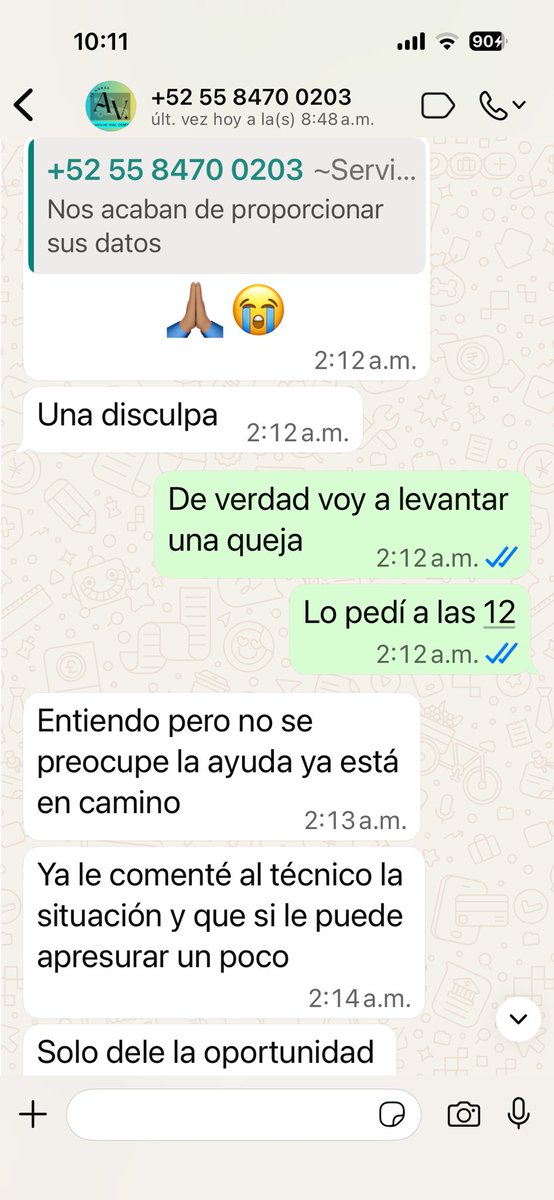 bere_loza's tweet photo. Y en su comunicación solo ponían emojis cuando les pedí que x favor se apuraran, que estaba sola y era madrugada https://t.co/pbwgsa221q