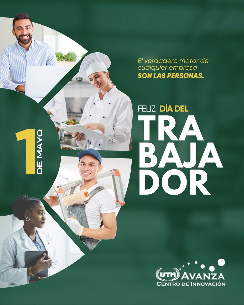 uthavanza's tweet photo. ✨💼 1 de Mayo | Día del Trabajador 💼✨
Hoy celebramos el esfuerzo, la dedicación y la pasión de cada persona que día a día lucha por salir adelante. 

Gracias a todos los trabajadores y trabajadoras que con su empeño hacen posible un mejor futuro. 🌎❤️

#DíaDelTrabajador https://t.co/JUfKxATTdx