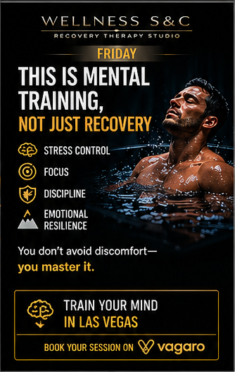 wellnessSnC's tweet image. MENTAL TRAINING
More than recovery—this is mental training. Cold exposure builds stress control, focus, discipline, and emotional resilience. You don’t avoid discomfort, you master it.

Las Vegas | Book now 

#MentalToughness #Discipline #ColdTherapy #Mindset