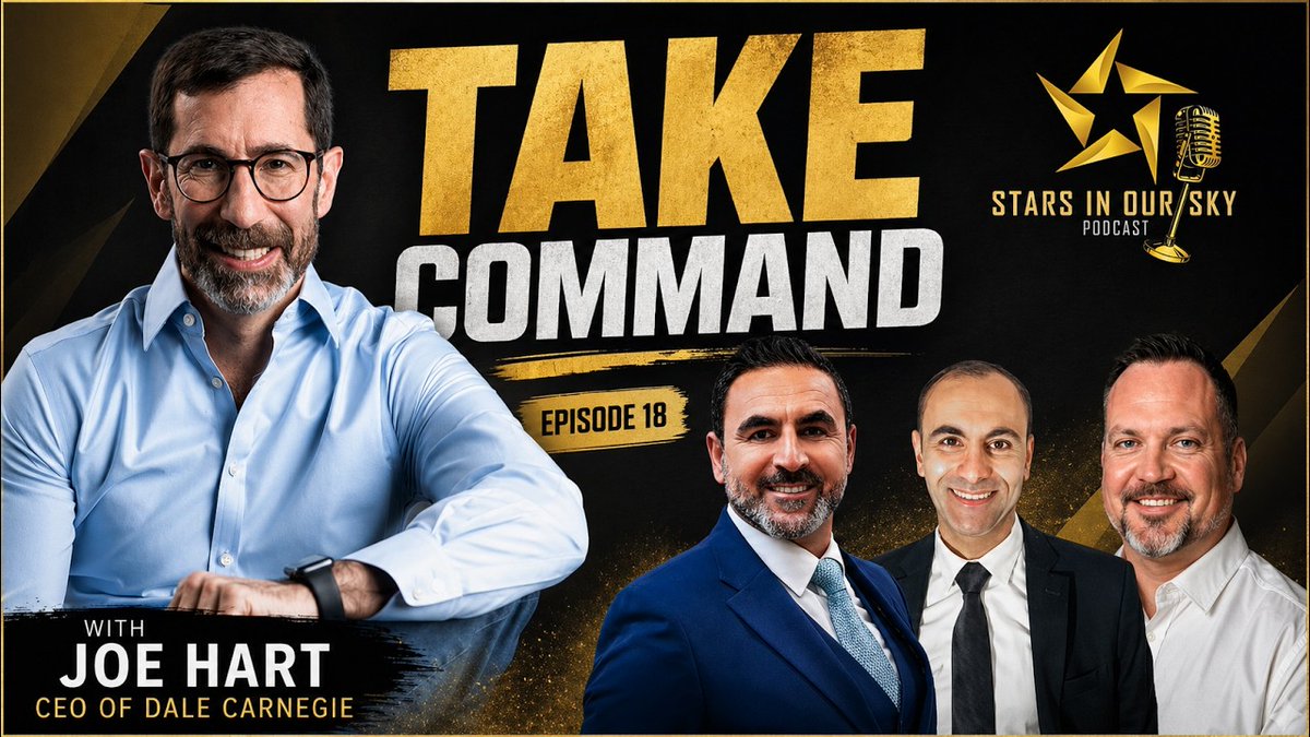 josephkhart's tweet photo. I joined the #StarsinOurSky Podcast for a conversation about leadership —and what truly drives transformation - Communication. Empathy. Confidence.
Thank you, Malak Sedra, Eng, PMP, MBA, Gaby Sedra, and Riaan Du Plooy for our talk on human connection: https://t.co/FpWNdPPFcC https://t.co/IKOXYNNapF
