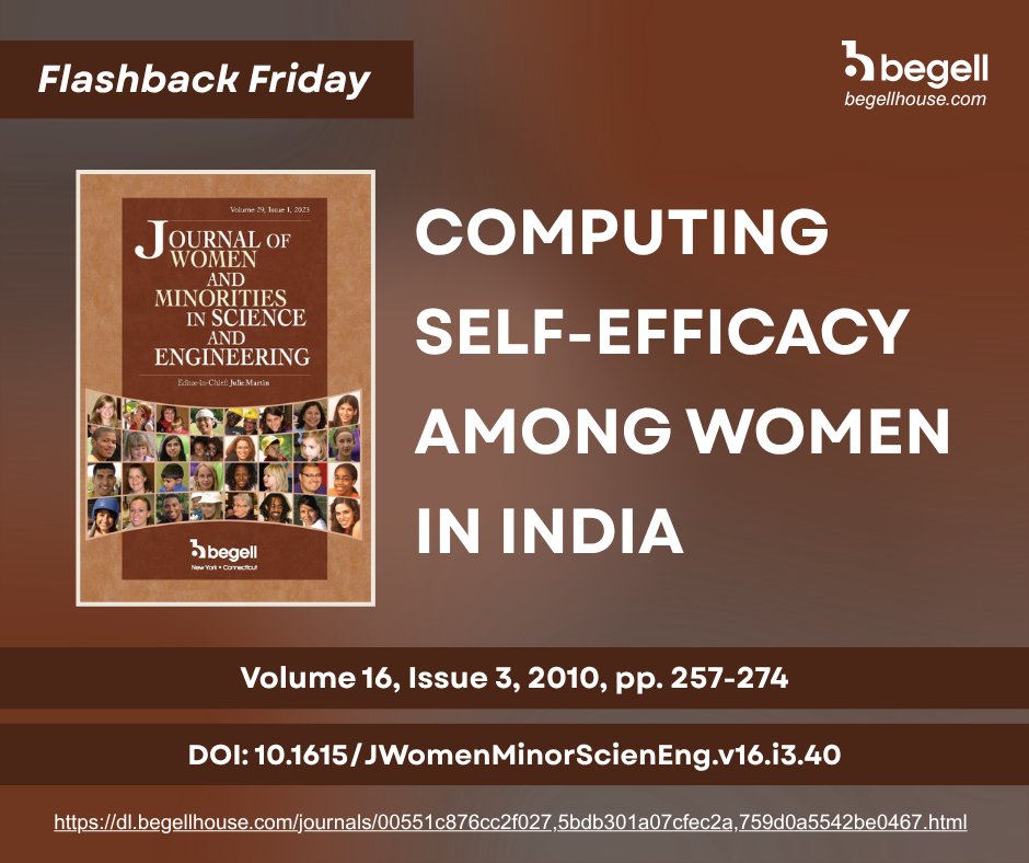 JWomMinSciEngr's tweet image. #FlashbackFriday ✨ 60 female CS students in India saw computing as woman-friendly — family support &amp;amp; strong math prep. Are Western gender-equity frameworks too narrow?

👉 dl.begellhouse.com/journals/00551…

#WomenInTech