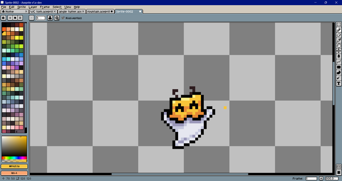 beebootnj's tweet photo. Pixel art of Baggy! It's an OC that i should probably bring back lol

Drawn by daidiot (my discord friend) :))

left is new, right is buttery version https://t.co/bGWmKEZEJP