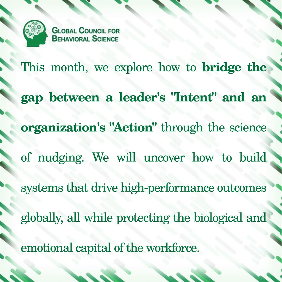 Global Council for Behavioral Science tweet media