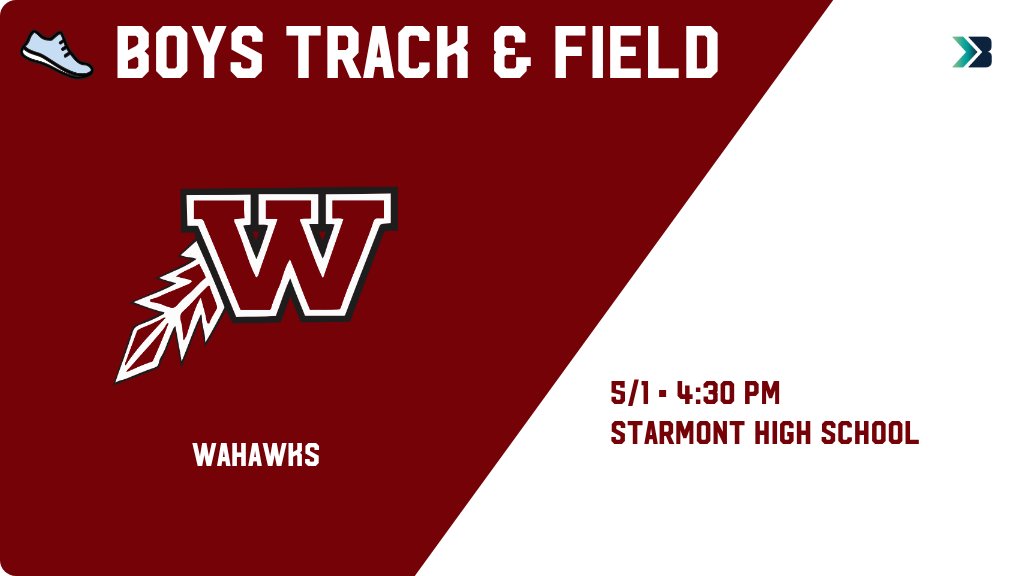 mmostek21's tweet photo. Boys Track &amp; Field (Varsity) Meet Day! - Check out the event preview for the Waterloo West Wahawks. It starts at 4:30 PM and is at Starmont High School Football/Track Complex. https://t.co/m9Qkk91Fqy https://t.co/Z8DHZ4LTwf