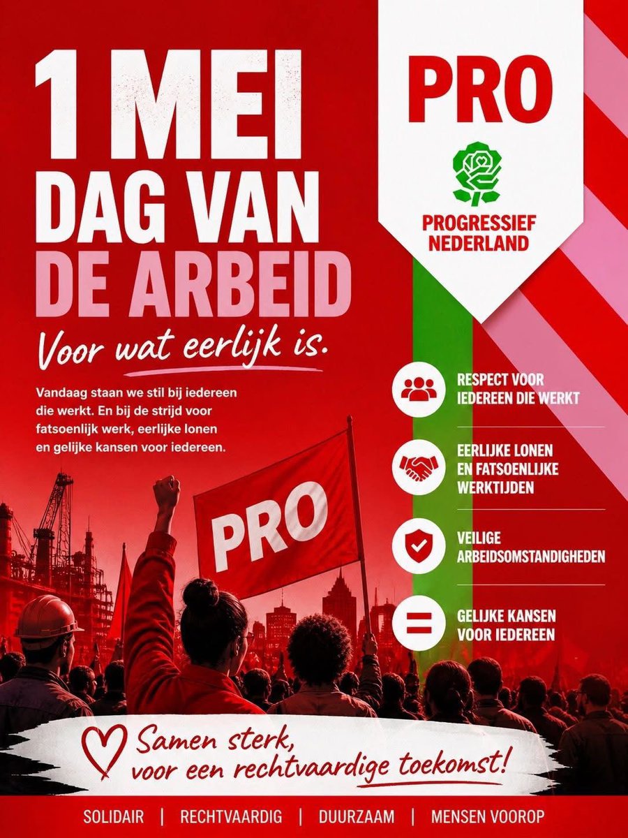 PvdAHW's tweet photo. Dag van de Arbeid!!! https://t.co/RCGeyz78yW