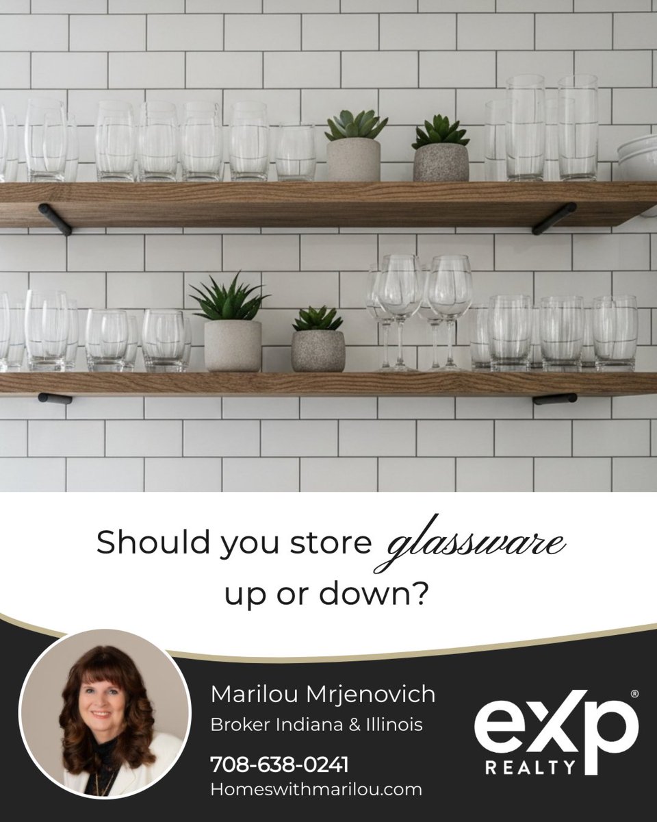 marilouhomes's tweet image. This a hot topic amongst many families, so let's get your vote. Do you store your glasses with the rim up or down? 

#glassware #kitchen #storage #houserules #glasses