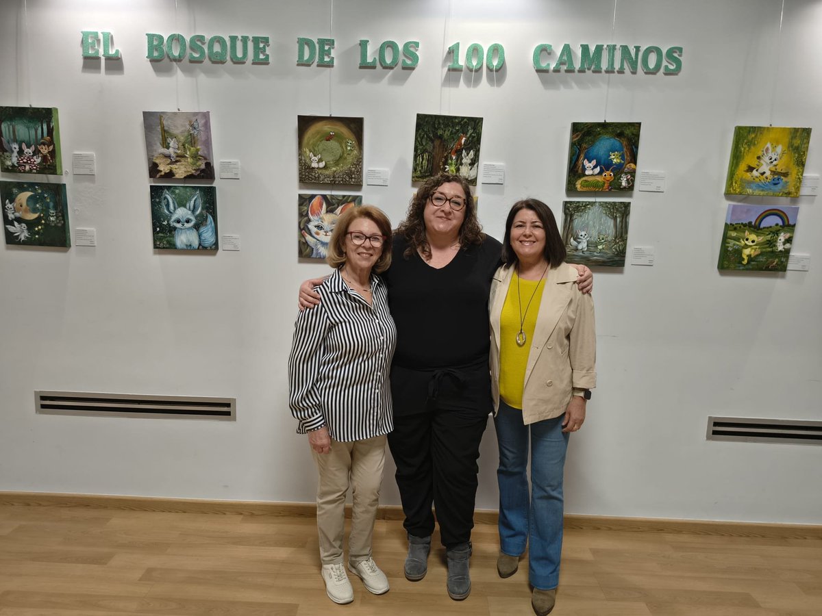 Arrixacarte's tweet photo. 🎗️Gracias Lourdes (Afacmur), por tu visita y formar parte de este #Bosque pictórico y mágico. 🫶🏻🤝✨
#Afacmur 
#artesolidario
@AFACMUR1 https://t.co/qzqAjZrDTV