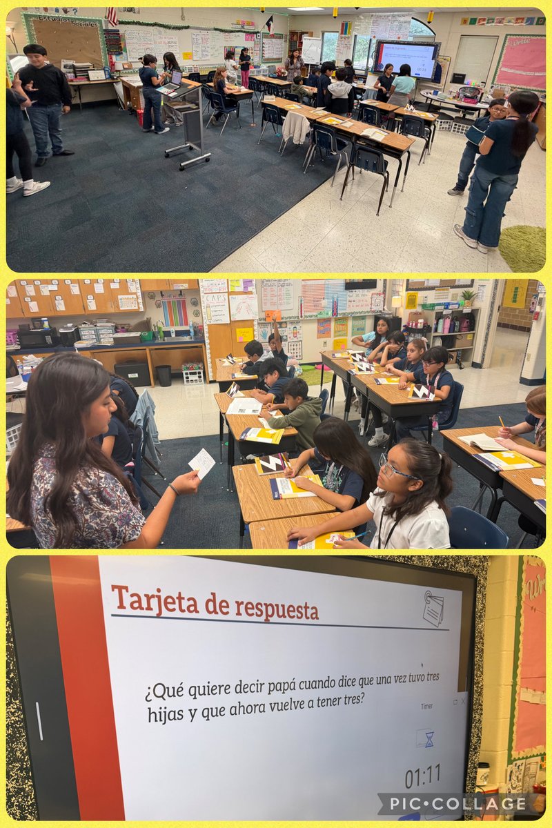 MeadowbrookFW's tweet image. #Shoutout 📣 to #TeamRenteria for using response cards and student-led talk to build strong inference skills! 🙌📚#DL #4thGrade @FortWorthISD