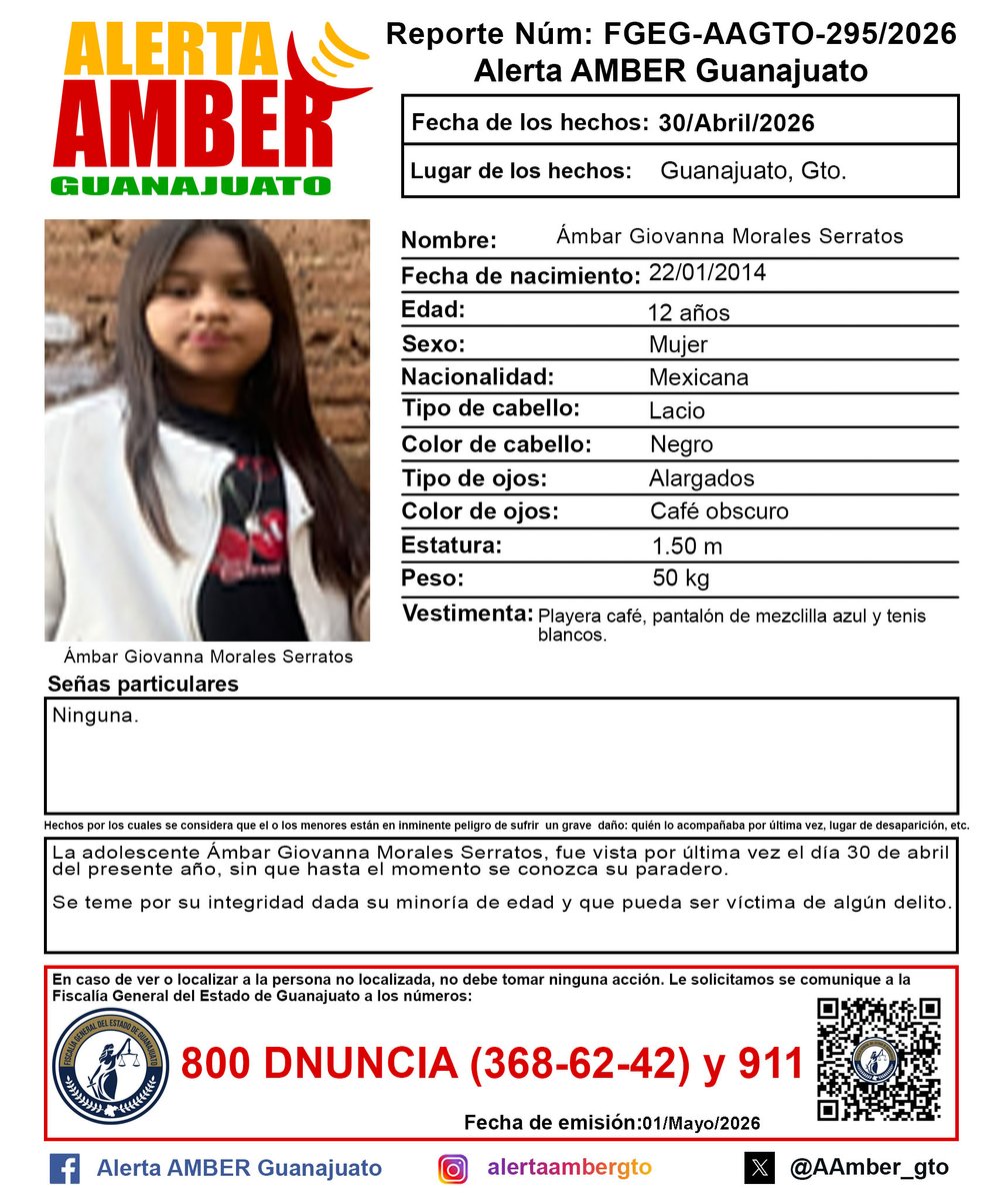 Alerta AMBER GTO. tweet media