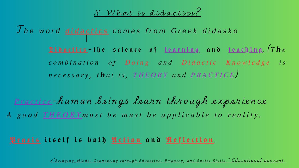 Silva7629839465's tweet image. 𝓧_𝓦𝓱𝓪𝓽 𝓲𝓼 𝓭𝓲𝓭𝓪𝓬𝓽𝓲𝓬𝓼?  #didactics  #learning #teaching  #theory  #practice