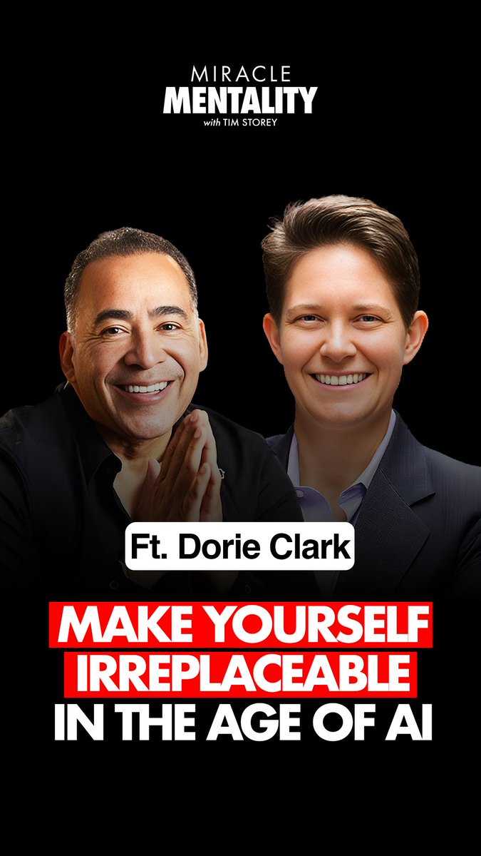 dorieclark's tweet photo. Reinvention isn’t starting over. It’s thinking long-term.

I joined @realtimstorey on Miracle Mentality to discuss career setbacks, ambition, AI, and strategic thinking.

Listen here:
https://t.co/3UCO0JoWKJ https://t.co/QrH2mi1CFz