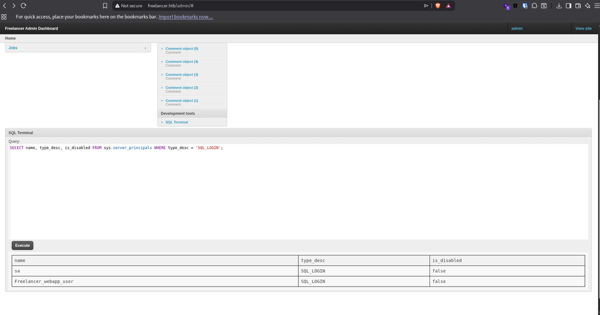 al1enr00t's tweet photo. 3/5: Database Shell ๐
SQL Terminal โ impersonate (sa).
xp_cmdshell โ Reverse Shell.
Execution as sql_svc.
The breach is deep.
#MSSQL #RCE #ReverseShell #SQLi #PostExploitation https://t.co/n0G52MSZv7