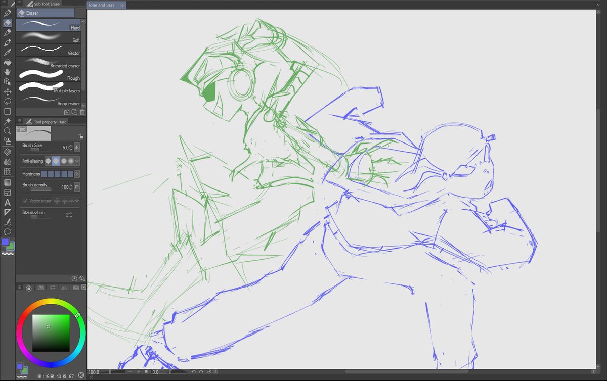 (WIP)
-------------
Found some really badass music and it made me think of these two.