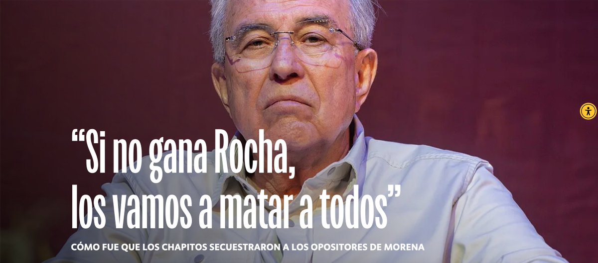 🗳️ 🔫 | "Si no gana Rocha Moya, los vamos a matar a todos". 

Cómo fue que Los Chapitos inmovilizaron y secuestraron a opositores de Morena en junio 2021. 

Extraordinaria crónica de <a href="/Ismael_riodoce/">Ismael Bojórquez</a>, publicada en esos días, que retrata con detalle los hechos incluidos en la
