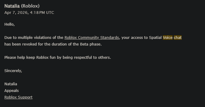 AdamR0311's tweet photo. @Roblox @Chaseroony @SharkBloxYT Hey roblox you banned me for child end*****mnt for using voice chat... i havent used voicechat since 2021 because ive been banned until the end of beta phase. you fasley banned me and i want my account back please. BlueCarWithGreenDoor
Fix this. https://t.co/e4E2LI492Y