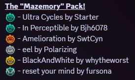 GDDPOfficial's tweet photo. guys i am so sorry i forgot to post the pack last month, i was stuck in this maze and i forgot which way was out but while i was in here i found this monthly pack for you all to enjoy

I present, the Mazemory Pack! https://t.co/OsnlaxFic7