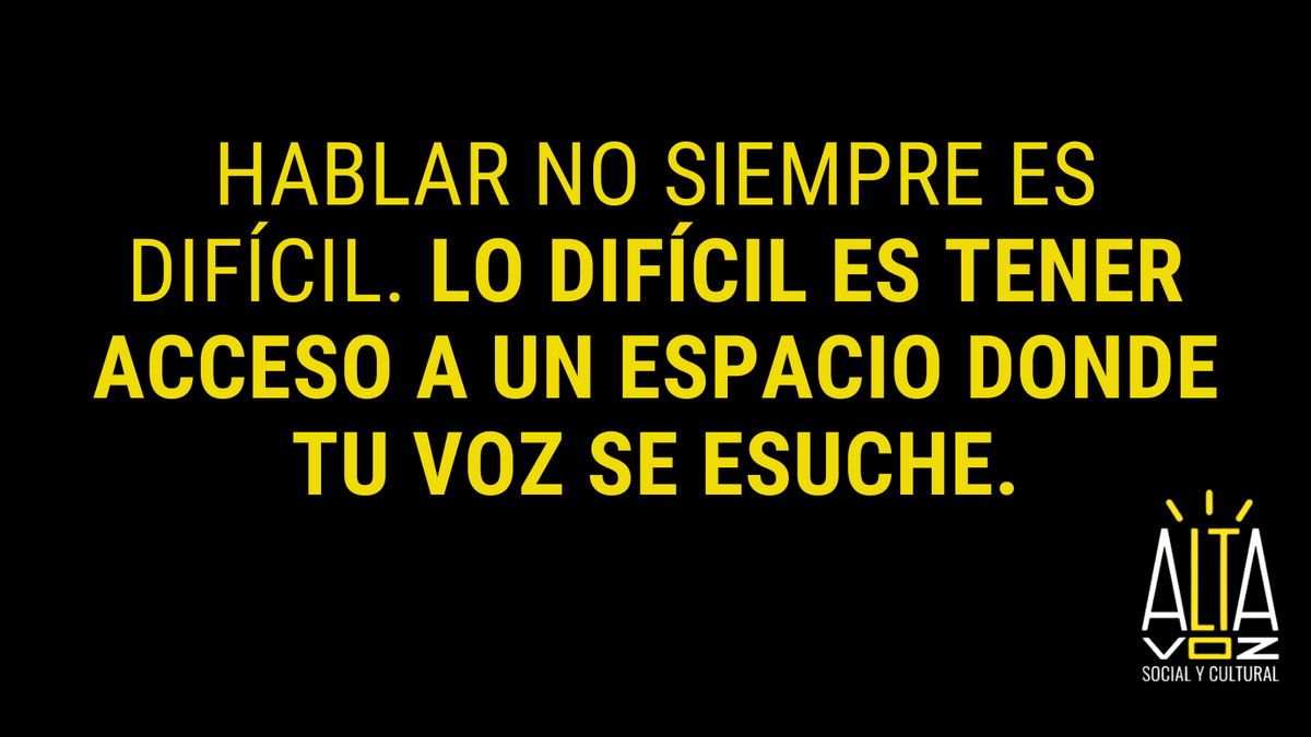 Alta-Voz Social y Cultural tweet media