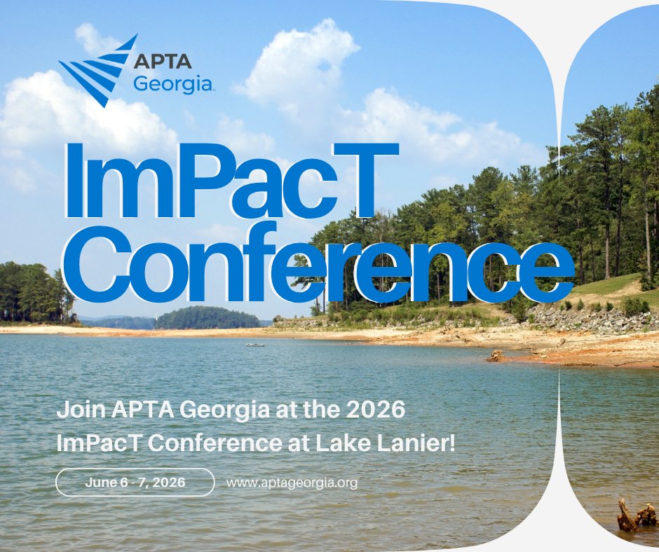 apta_ga's tweet photo. ⏰ Early bird pricing is LIVE!
Register now for the APTA Georgia Impact Conference 2026 and save before May 15.
Don’t miss your chance to learn, connect, and grow with Georgia’s PT community.
🎟️ Register: https://t.co/2ZiOwWYxE3 https://t.co/zt1hcgetwb