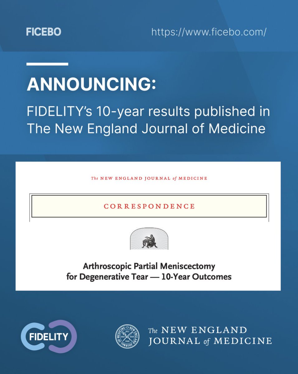 ficebo's tweet photo. FIDELITY sham surgery trial 10-year results are published in @NEJM 
No benefit from the surgery — only harm instead.
🔖 Read more from the article ⬇️
https://t.co/OIKmIdx3th
Get free access to the publication by signing up.
@shamteppo @kneetwiit @AKECassels https://t.co/QLpTySjFuQ