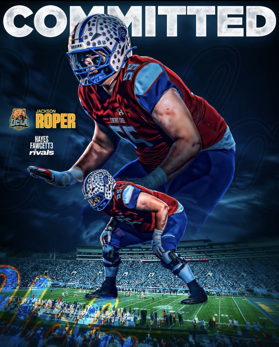 SixZeroAcademy's tweet photo. WHY WE GRIND! 4 ⭐️ #1 Player in CO @JacksonRoper_CO COMMITS TO @UCLAFootball! @CoachBobChesney @Coach_Smith61 &amp; @dyray22 hit a damn HR w/ Roper! #4Clap @Coachcliff904 https://t.co/tCpPYOQUzm