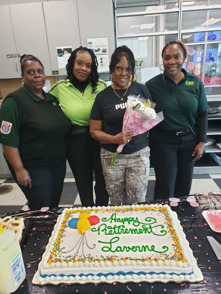 ChathamTransit's tweet photo. You’re looking at the first all-women’s bus operator class hired at Chatham Area Transit—and 20 years later, they’re still standing strong. 

Meet Johnnie McMillan, Kina Bryan, Laverne Haynes, and Brenda Mallett Godfrey. 

Congratulations! We salute you! https://t.co/aa0yNT7WCH