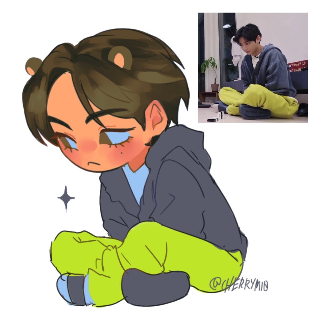 cherrymi0's tweet image. chibi practice
#TAEHYUNG #BTSFANART