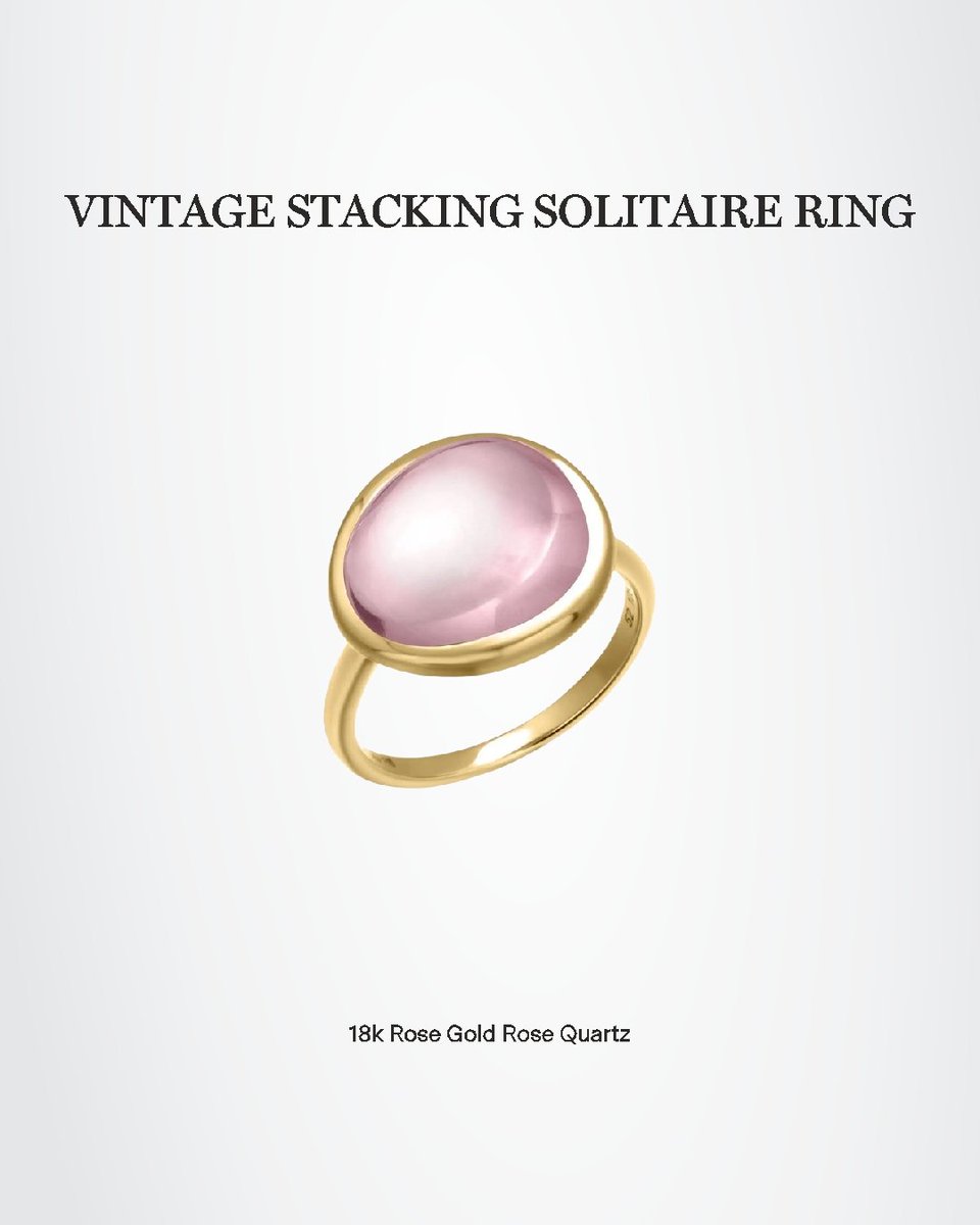 OgiltdC's tweet image. Soft pink glow, timeless elegance. ✨
The 18K Rose Gold Rose Quartz Stacking Solitaire Ring brings delicate color and refined simplicity — a piece made for effortless everyday beauty.

1stdibs.com/dealers/ogi-lt…

#OGINewYork #RoseQuartz #GoldRing #FineJewelry #TimelessStyle