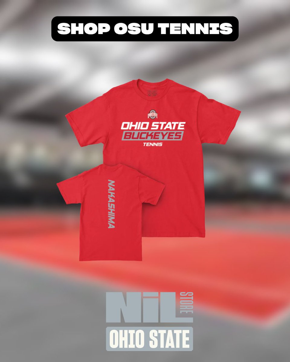 TheNILStore's tweet photo. Regionals up next vs. California 🔥

Support Ohio State Buckeyes tennis

Shop now 🛒 #GoBucks #NCAATennis https://t.co/TBwQRHHLwC