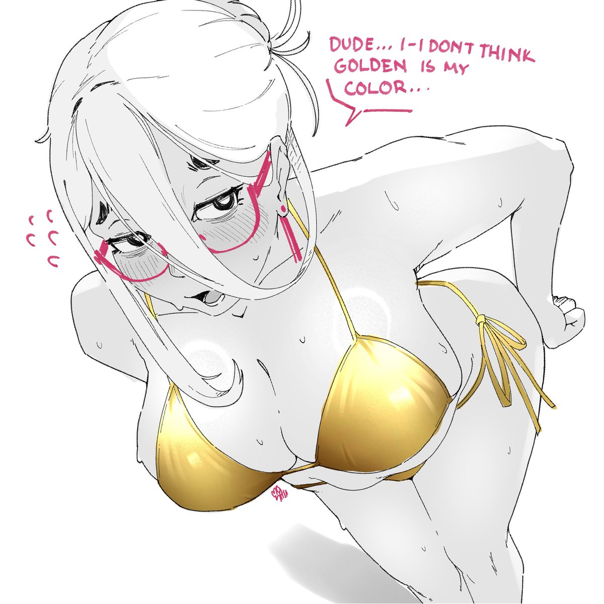 _moshiiii_'s tweet photo. WDYM GOLDEN IS NOT YOUR COLOR??? https://t.co/YbDpefSrSN