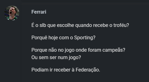 Solidarizo-me com a causa dos amigos sportinguistas.