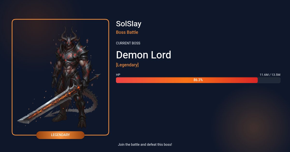 SolSlay - Solana Game tweet media